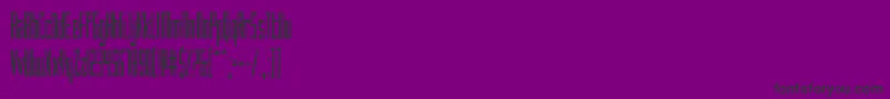 Fonte HowAreYouToday – fontes pretas em um fundo violeta