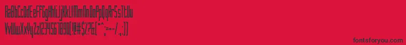 HowAreYouToday Font – Black Fonts on Red Background