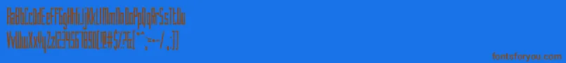 HowAreYouToday Font – Brown Fonts on Blue Background