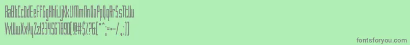 HowAreYouToday Font – Gray Fonts on Green Background