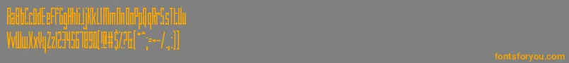 HowAreYouToday Font – Orange Fonts on Gray Background