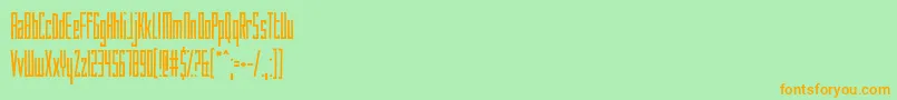 HowAreYouToday Font – Orange Fonts on Green Background