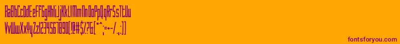 HowAreYouToday Font – Purple Fonts on Orange Background