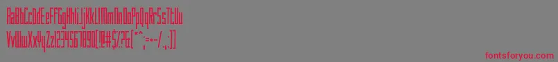 フォントHowAreYouToday – 赤い文字の灰色の背景