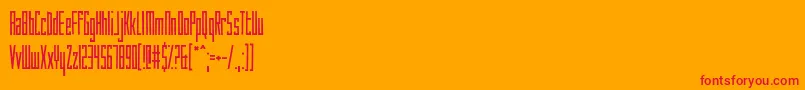 HowAreYouToday Font – Red Fonts on Orange Background