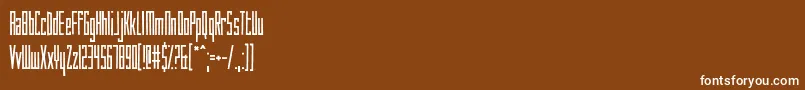 HowAreYouToday Font – White Fonts on Brown Background