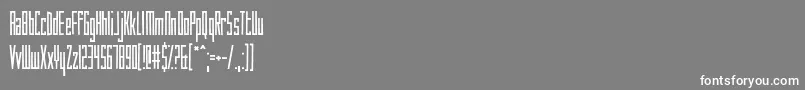 HowAreYouToday Font – White Fonts on Gray Background