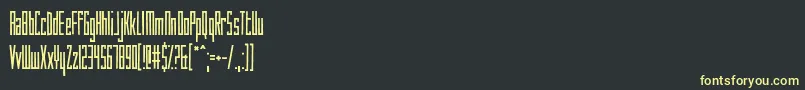 Fonte HowAreYouToday – fontes amarelas em um fundo preto