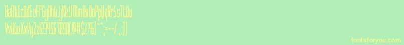 HowAreYouToday Font – Yellow Fonts on Green Background