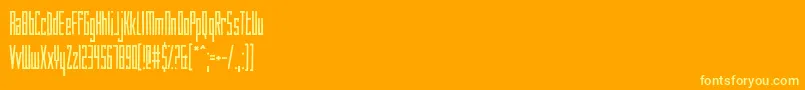 Więcej informacji o czcionce HowAreYouToday Czcionka HowAreYouToday – żółte czcionki na pomarańczowym tle