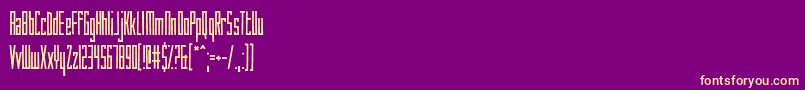 HowAreYouToday-fontti – keltaiset fontit violetilla taustalla