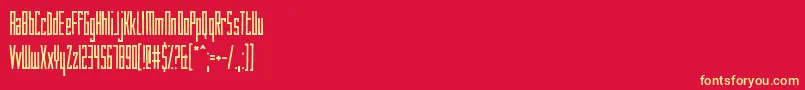 HowAreYouToday Font – Yellow Fonts on Red Background