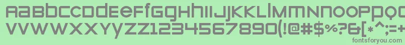 ZeroesoneRegular Font – Gray Fonts on Green Background