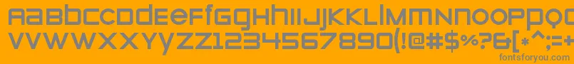 ZeroesoneRegular Font – Gray Fonts on Orange Background