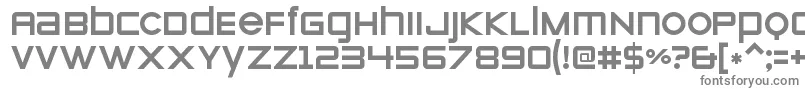 ZeroesoneRegular-fontti – harmaat kirjasimet valkoisella taustalla