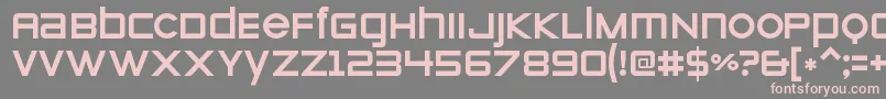 Шрифт ZeroesoneRegular – розовые шрифты на сером фоне