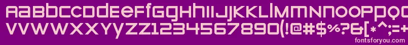 ZeroesoneRegular Font – Pink Fonts on Purple Background
