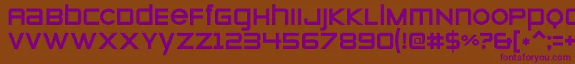 ZeroesoneRegular Font – Purple Fonts on Brown Background