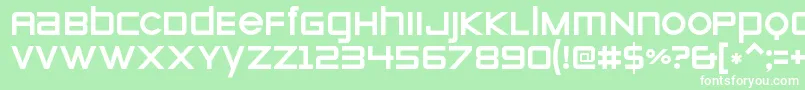 ZeroesoneRegular Font – White Fonts on Green Background