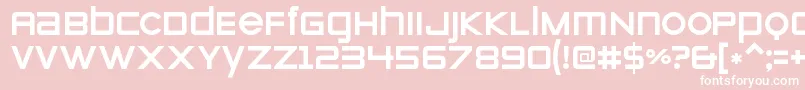 ZeroesoneRegular Font – White Fonts on Pink Background