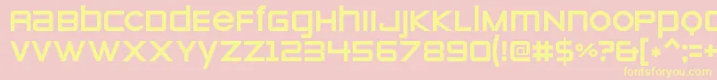 ZeroesoneRegular Font – Yellow Fonts on Pink Background