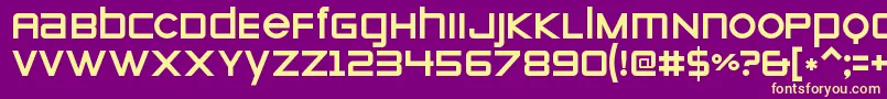 ZeroesoneRegular Font – Yellow Fonts on Purple Background