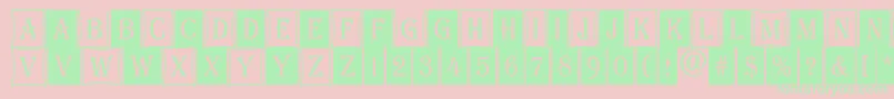 AAlgeriuscmdc2cmb Font – Green Fonts on Pink Background