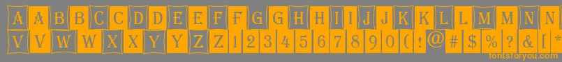 AAlgeriuscmdc2cmb Font – Orange Fonts on Gray Background