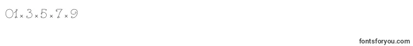 BouclettesdemoMedium Font – Fonts for Numbers and Digits