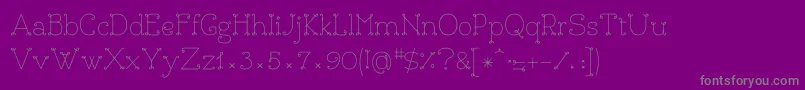 BouclettesdemoMedium Font – Gray Fonts on Purple Background