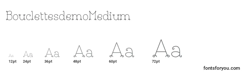 BouclettesdemoMedium Font Sizes