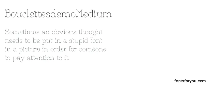 BouclettesdemoMedium Font