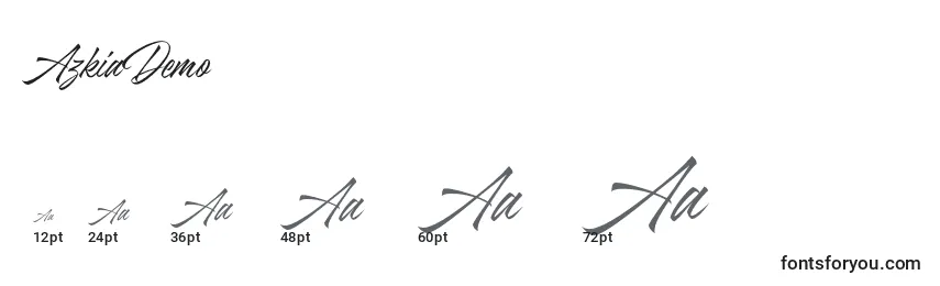 Размеры шрифта AzkiaDemo