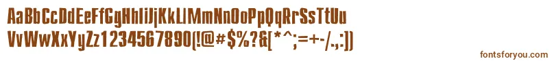 Compactbrokenc Font – Brown Fonts on White Background