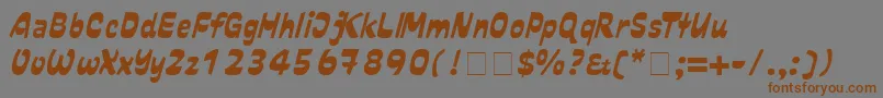 Dalcora Font – Brown Fonts on Gray Background