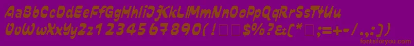Шрифт Dalcora – коричневые шрифты на фиолетовом фоне