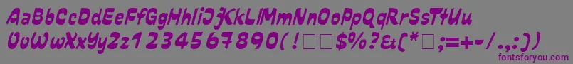 Dalcora Font – Purple Fonts on Gray Background