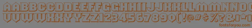 ShouldveknownshadedRegular Font – Brown Fonts on Gray Background