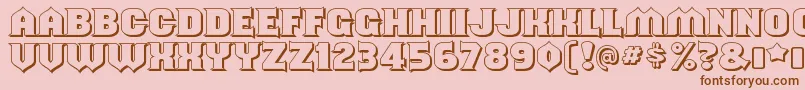 ShouldveknownshadedRegular Font – Brown Fonts on Pink Background