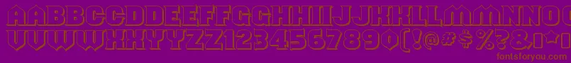ShouldveknownshadedRegular Font – Brown Fonts on Purple Background