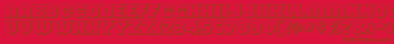ShouldveknownshadedRegular Font – Brown Fonts on Red Background