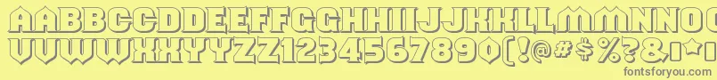 ShouldveknownshadedRegular Font – Gray Fonts on Yellow Background