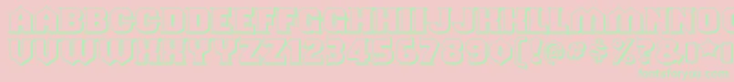 ShouldveknownshadedRegular Font – Green Fonts on Pink Background