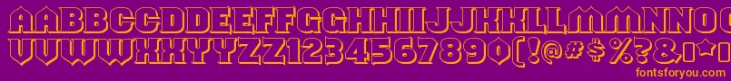 ShouldveknownshadedRegular Font – Orange Fonts on Purple Background