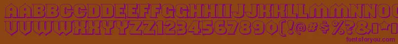 ShouldveknownshadedRegular Font – Purple Fonts on Brown Background