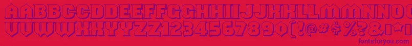 ShouldveknownshadedRegular Font – Purple Fonts on Red Background