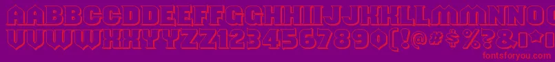 ShouldveknownshadedRegular Font – Red Fonts on Purple Background