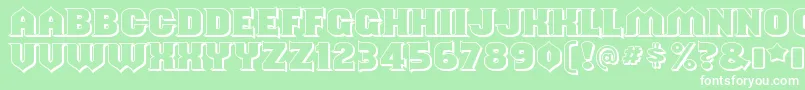 ShouldveknownshadedRegular Font – White Fonts on Green Background