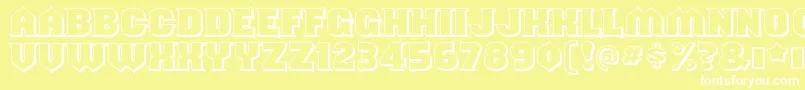 ShouldveknownshadedRegular Font – White Fonts on Yellow Background