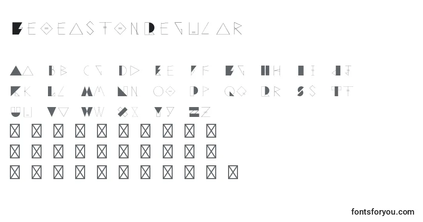 GeoeastonRegular Font – alphabet, numbers, special characters